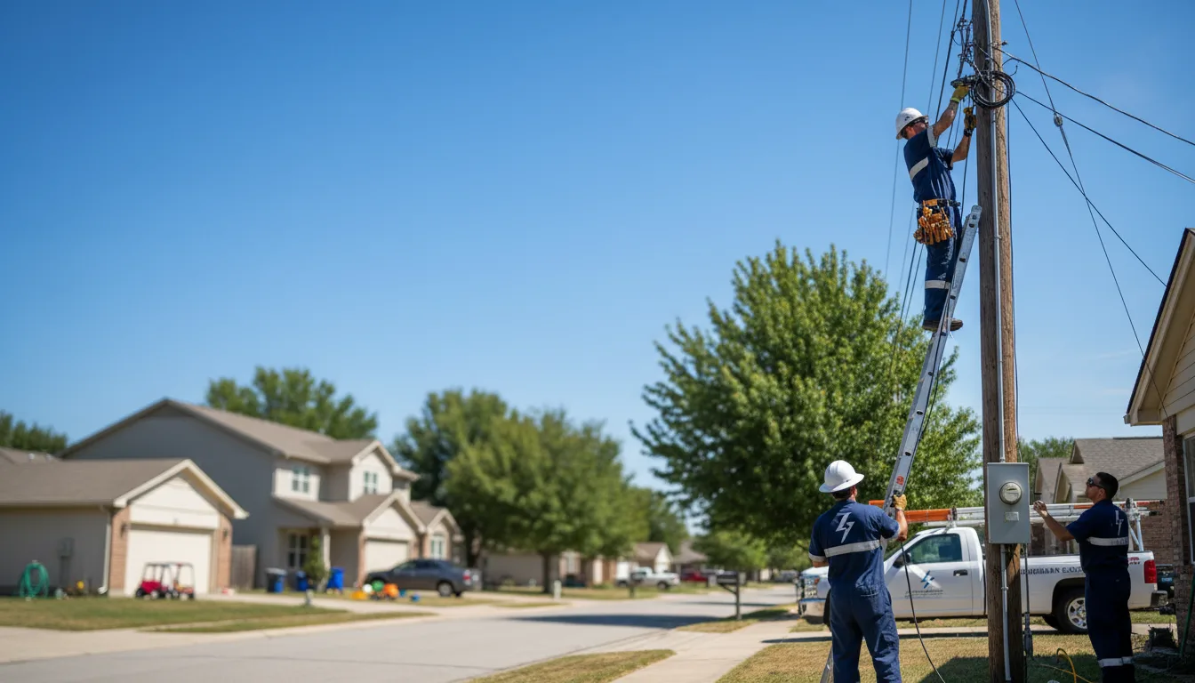 Residential electrician providing installation services in Hickory, MS